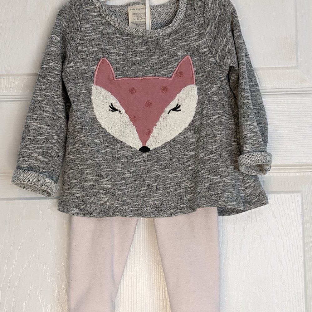 First Impression/ Cat & Jack Sweet Pink Fox Set 18 months (Bundle)